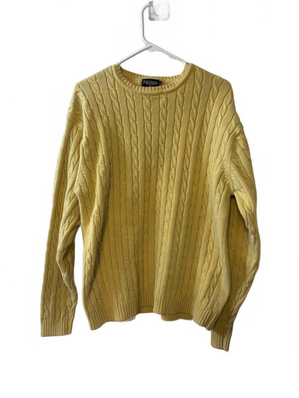 Steve & Barry's XXL Yellow Cable Knit Sweater